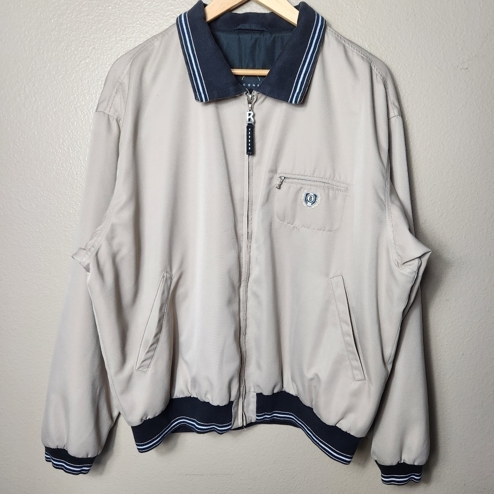 Bogner Mens Khaki Bomber Jacket-Size 44